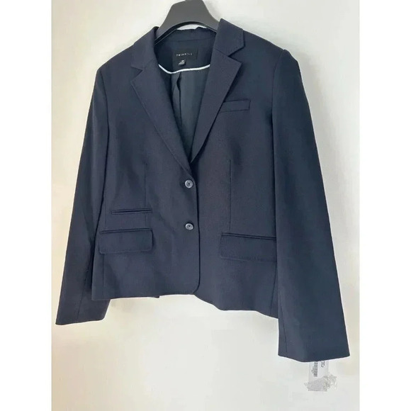 Twin Hill Catherine Wool Blend Corporate Uniform Airline Suit Jacket 16R Navy - Picture 3 of 10
